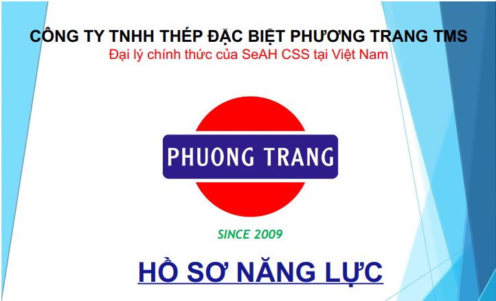 PROFILE CÔNG TY TNHH THÉP ĐẶC BIỆT PHƯƠNG TRANG TMS BẢN TIẾNG VIỆT