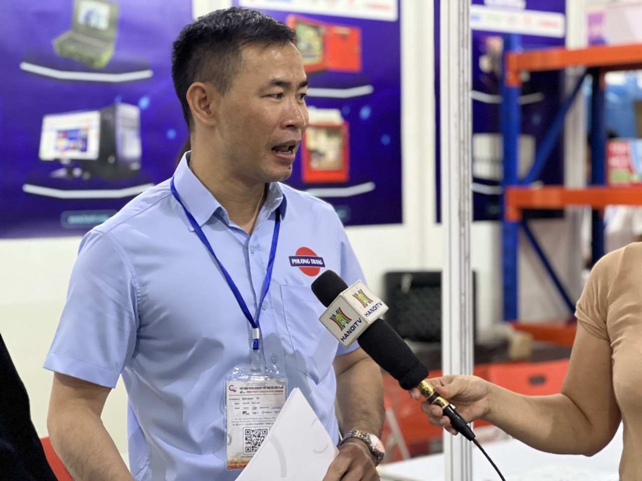 Thép Phương Trang tham dự triển lãm FBC2023 - Phỏng vấn của đài truyền hình Hà Nội - Hội HAMI